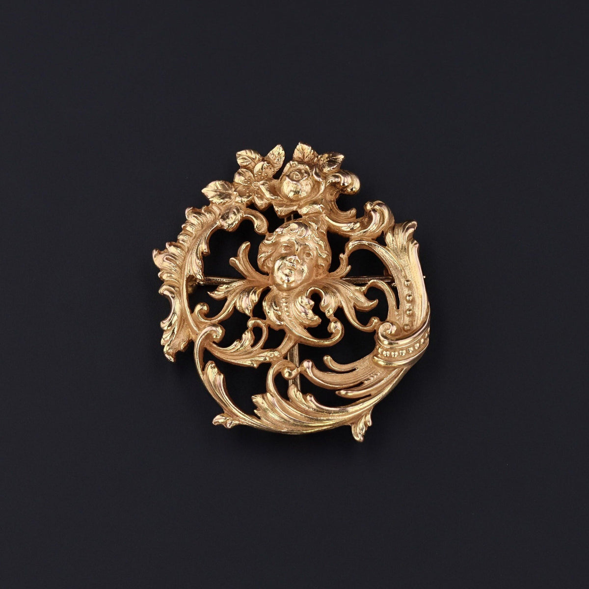 Art Nouveau Lady Brooch | Antique Figural Woman Brooch - Trademark Antiques