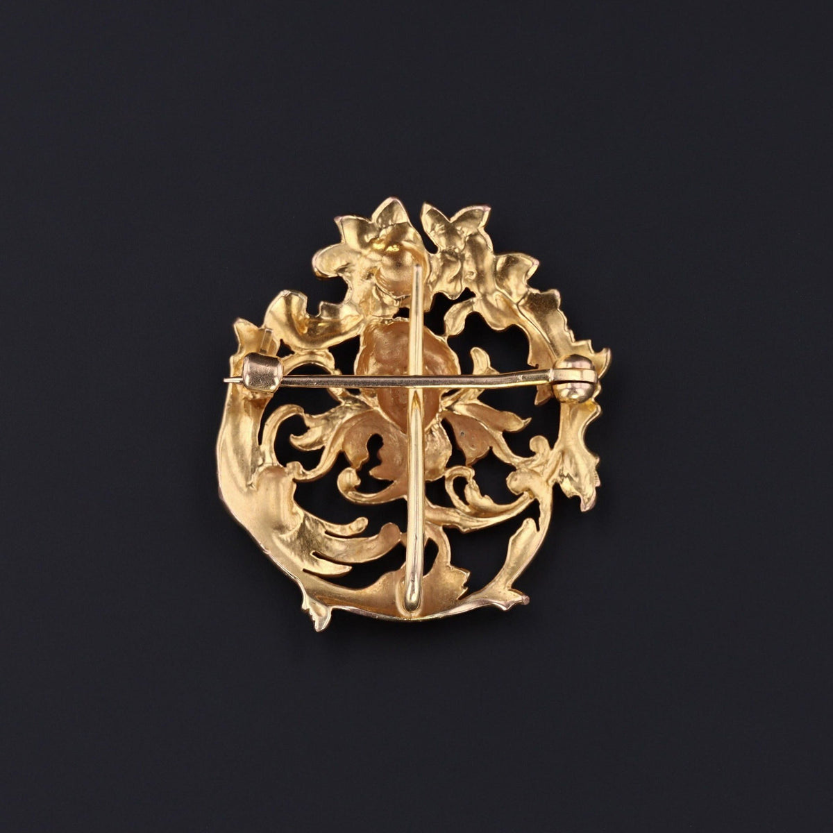 Art Nouveau Lady Brooch | Antique Figural Woman Brooch - Trademark Antiques