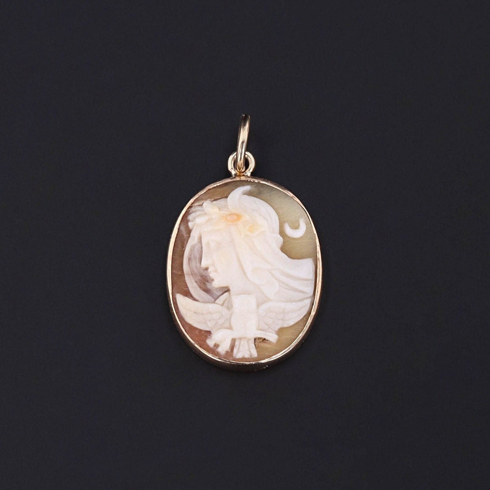 Athena Pendant | Cameo Charm - Trademark Antiques