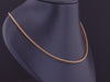 Vintage Woven Gold Chain Necklace of 14k Gold