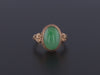 Vintage Jadite Jade Ring of 18k Gold