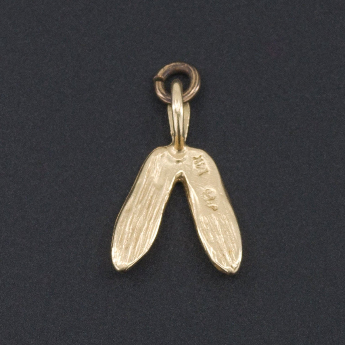 Ballet Slippers Charm | 14k Gold Shoes Charm - Trademark Antiques