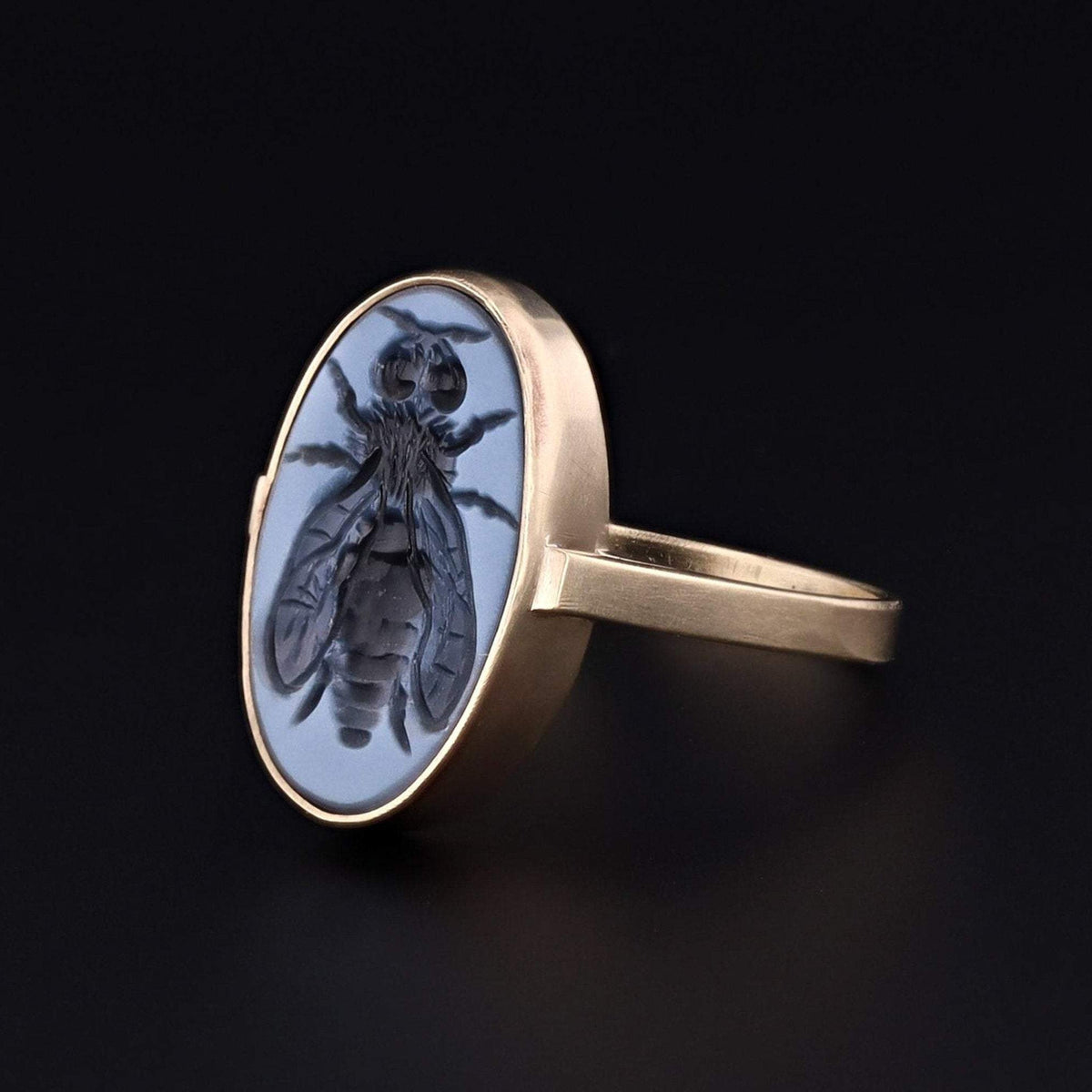 Bee Ring | Intaglio Ring - Trademark Antiques