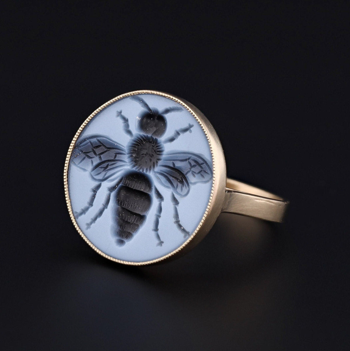 Bee Ring | Intaglio Ring - Trademark Antiques