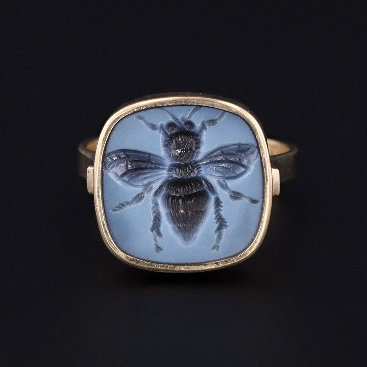 Bee Ring | Intaglio Ring - Trademark Antiques