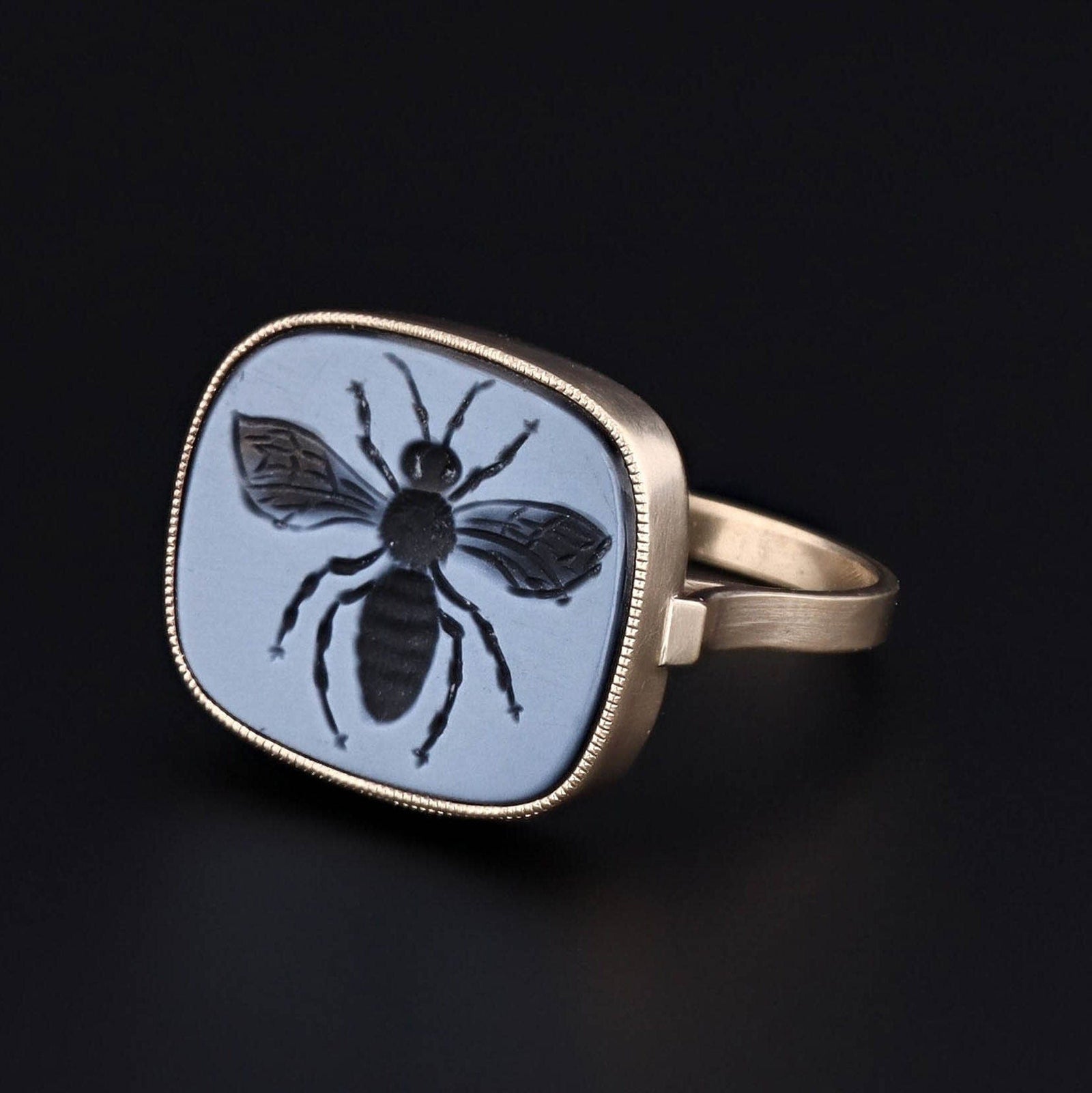 Bee Ring | Intaglio Ring - Trademark Antiques