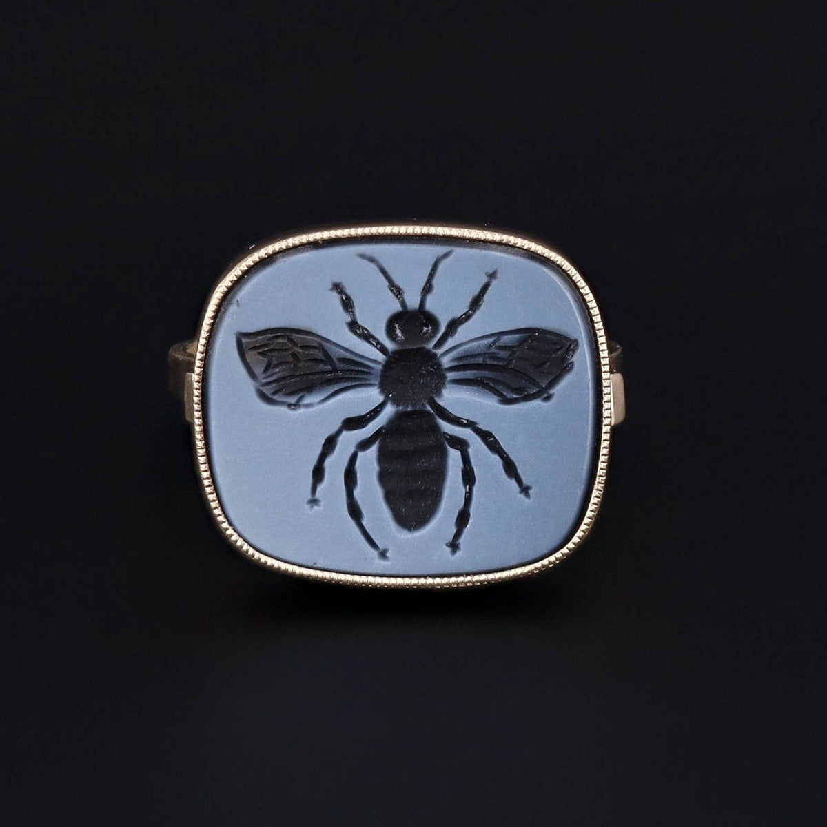 Bee Ring | Intaglio Ring - Trademark Antiques