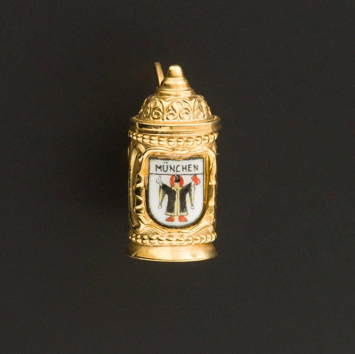Beer Stein Charm | 8ct Gold Beer Stein Charm - Trademark Antiques