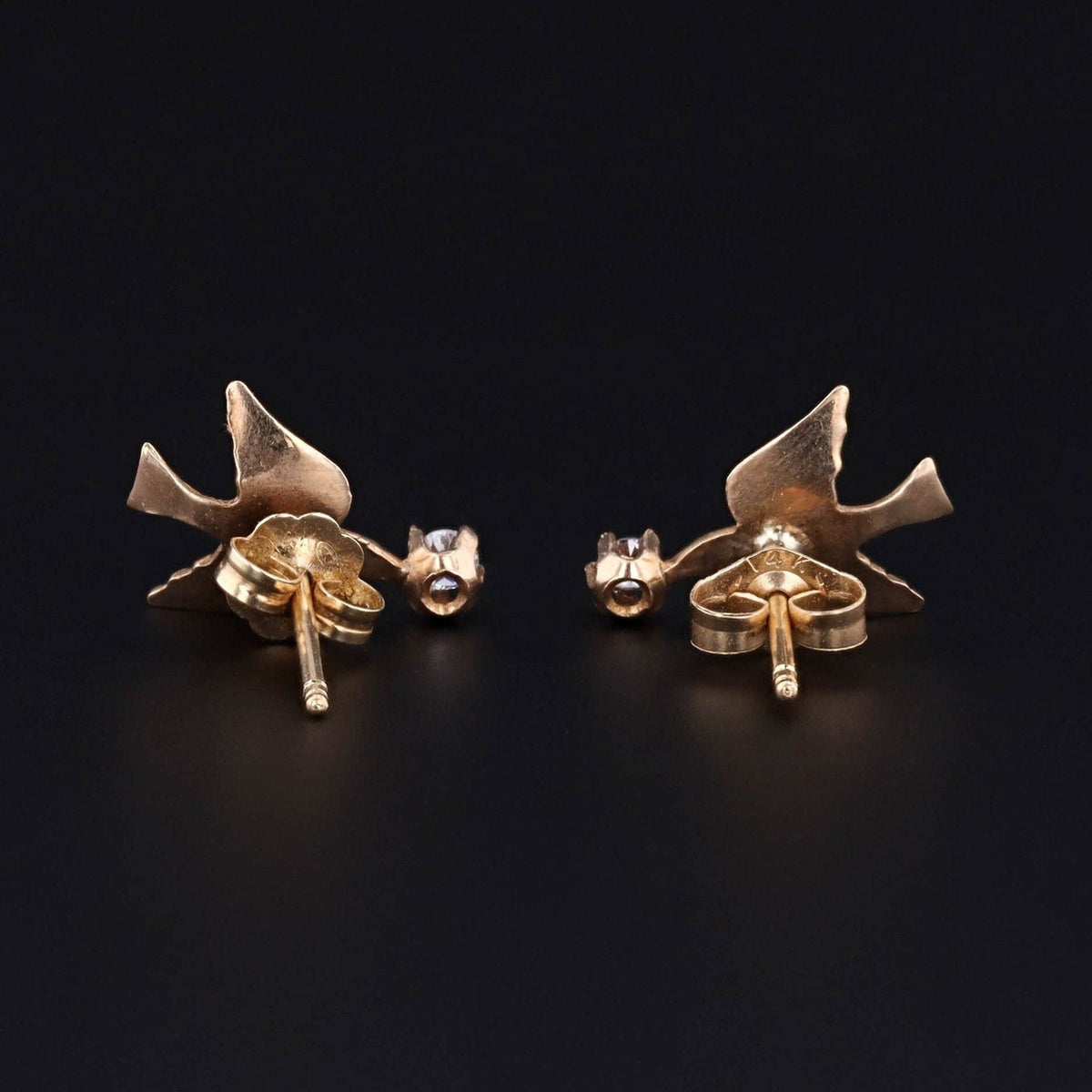 Bird Earrings | Sparrow Earrings - Trademark Antiques