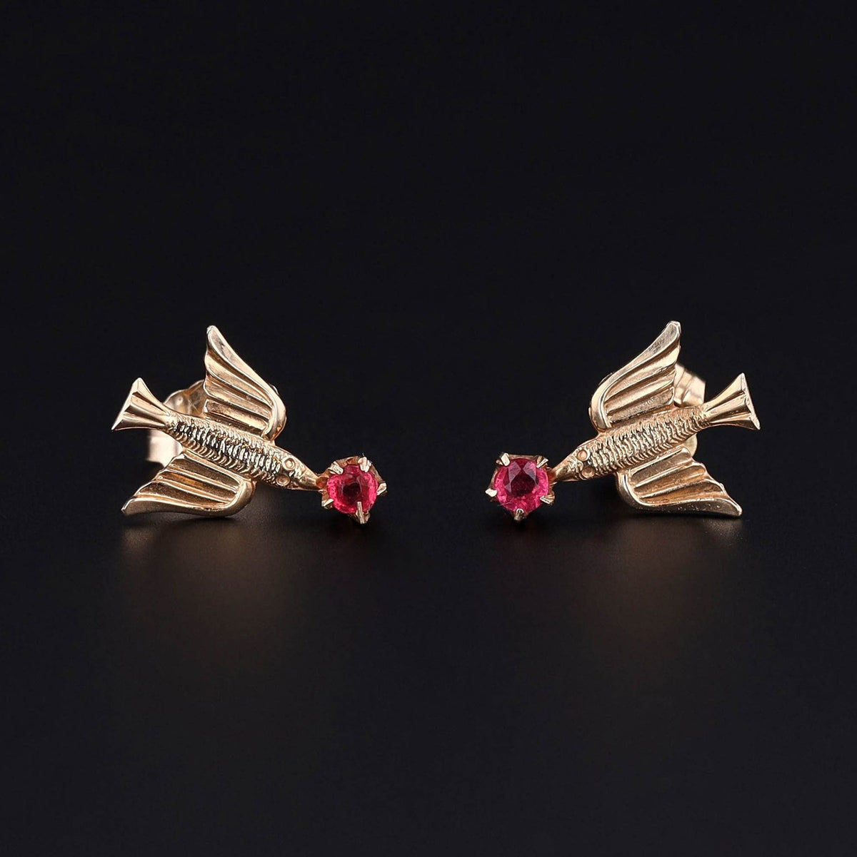 Bird Earrings | Sparrow Earrings - Trademark Antiques