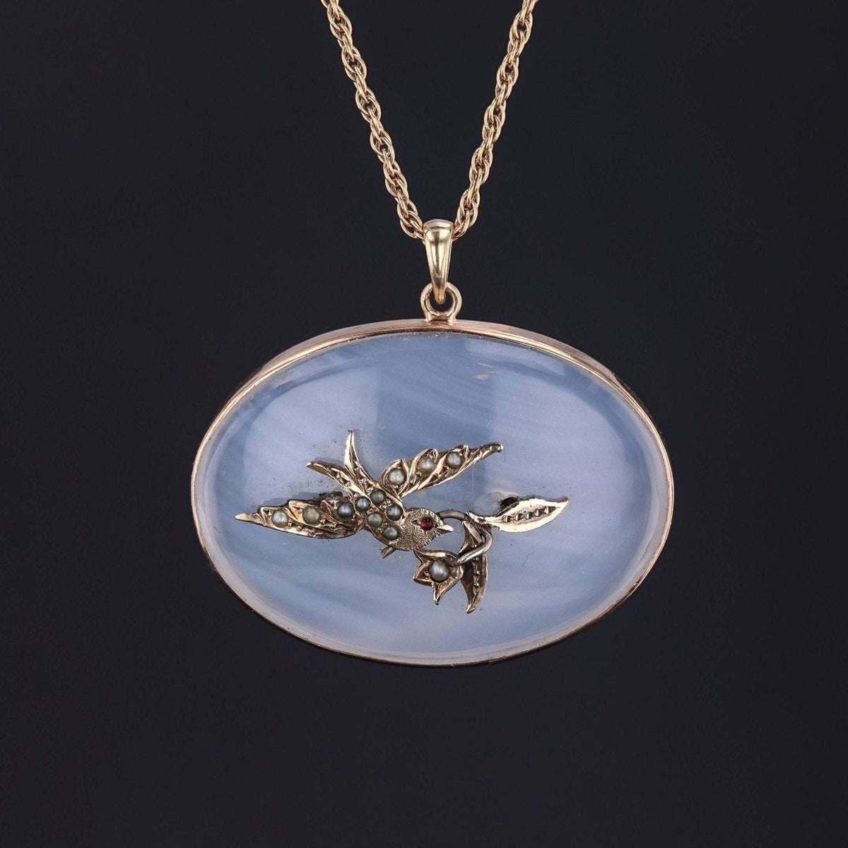 Bird Pendant | Antique Necklace - Trademark Antiques
