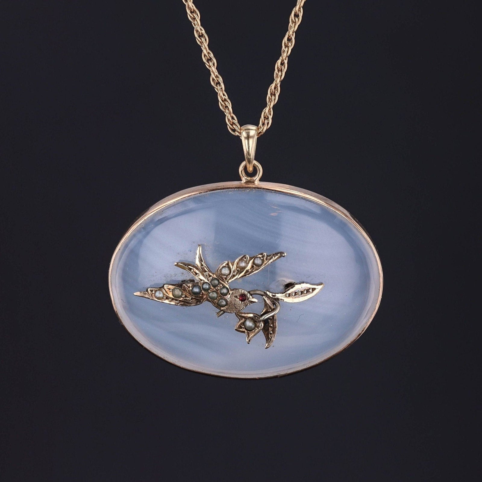 Bird Pendant | Antique Necklace - Trademark Antiques