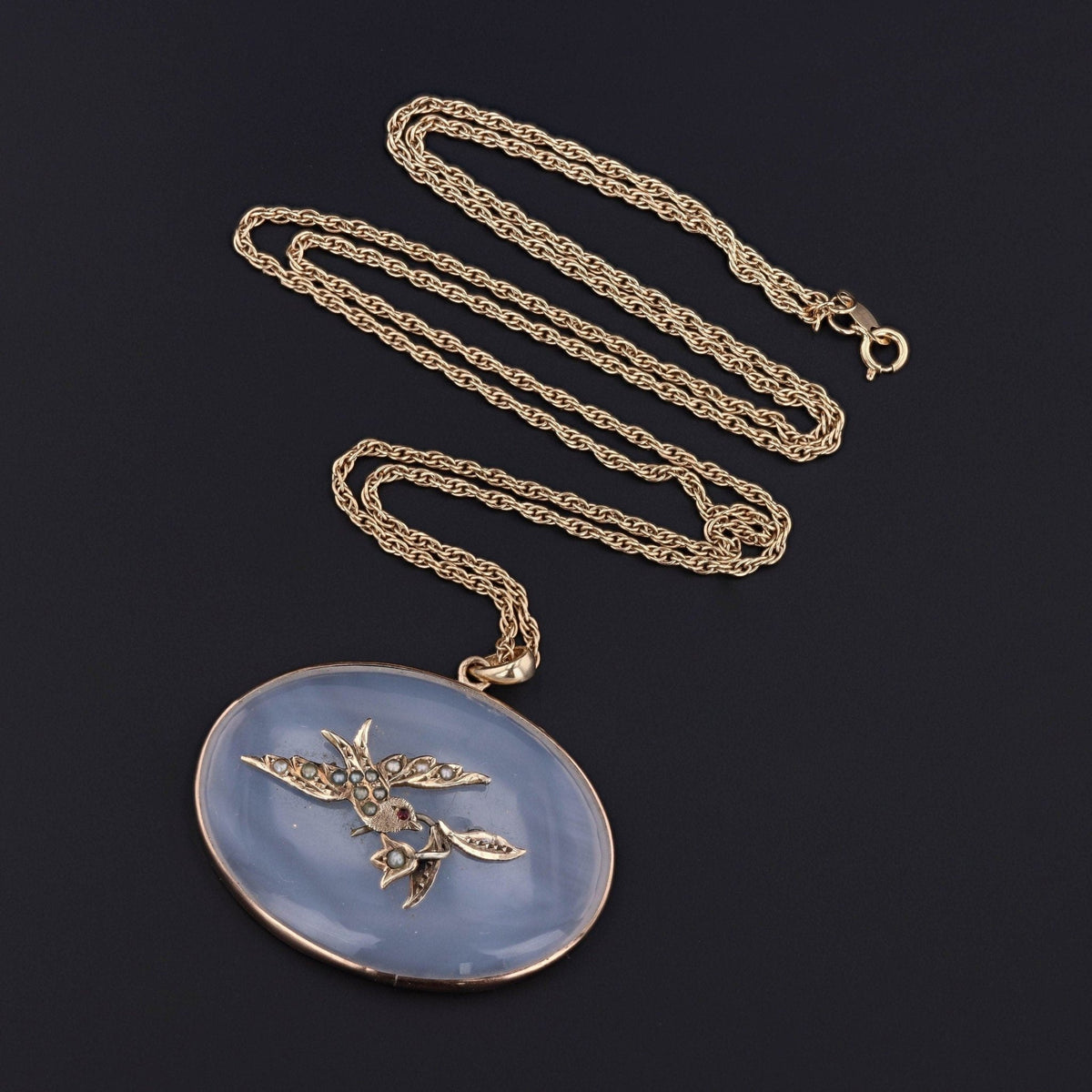 Bird Pendant | Antique Necklace - Trademark Antiques