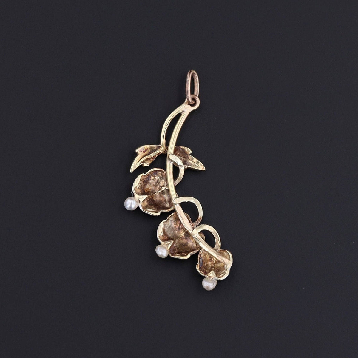 Bleeding Heart Pendant | Flower Pendant - Trademark Antiques
