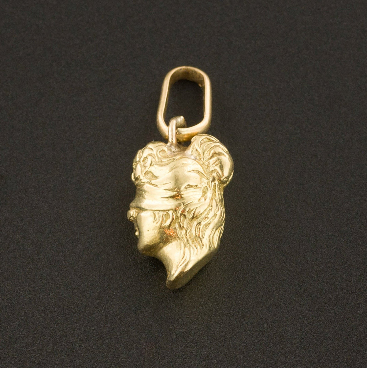 Blind Justice Charm | 14k Gold Charm - Trademark Antiques