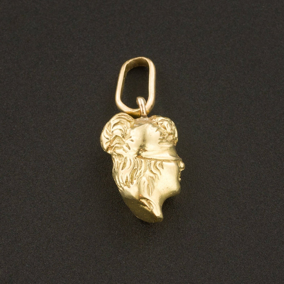 Blind Justice Charm | 14k Gold Charm - Trademark Antiques