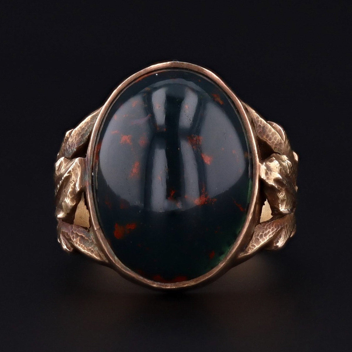 Bloodstone Ring | Antique Bloodstone Ring - Trademark Antiques