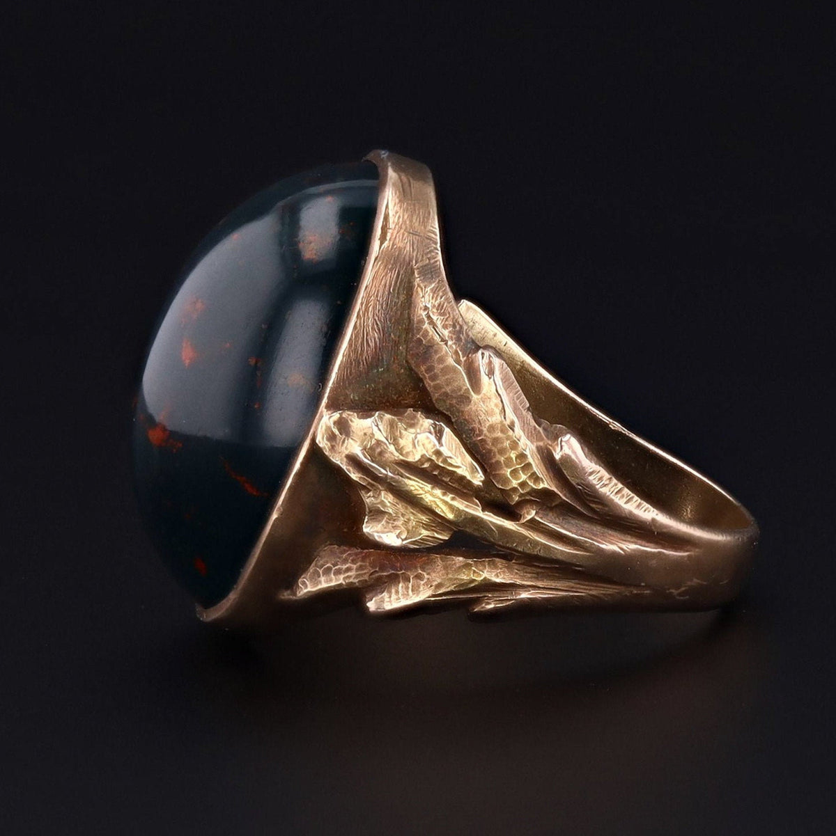 Bloodstone Ring | Antique Bloodstone Ring - Trademark Antiques