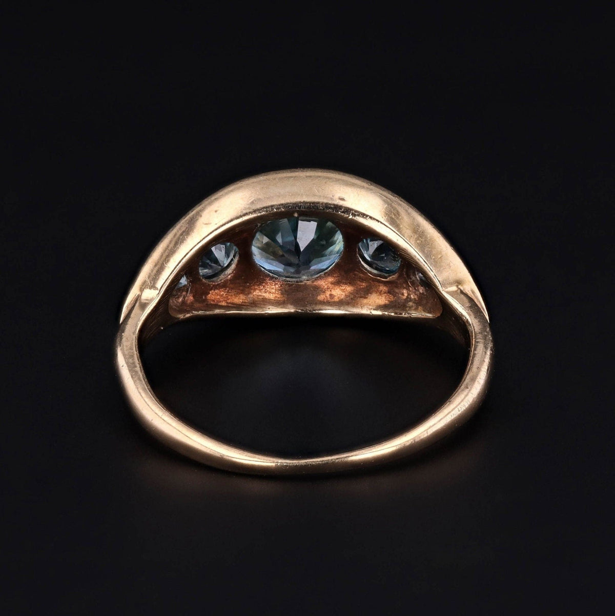 Blue Zircon Ring | Vintage Ring - Trademark Antiques