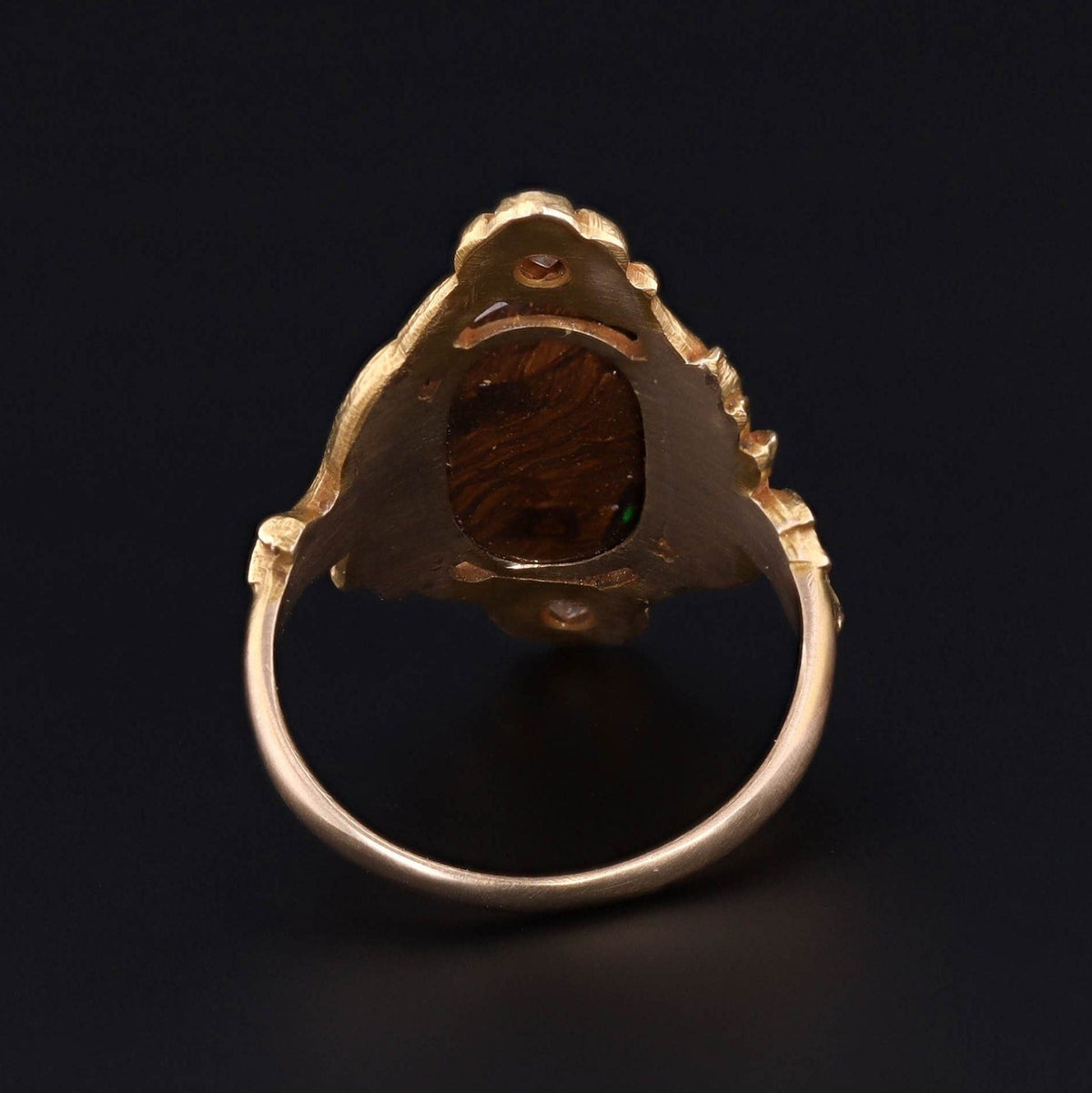 Boulder Opal Ring | 10k Gold Ring - Trademark Antiques