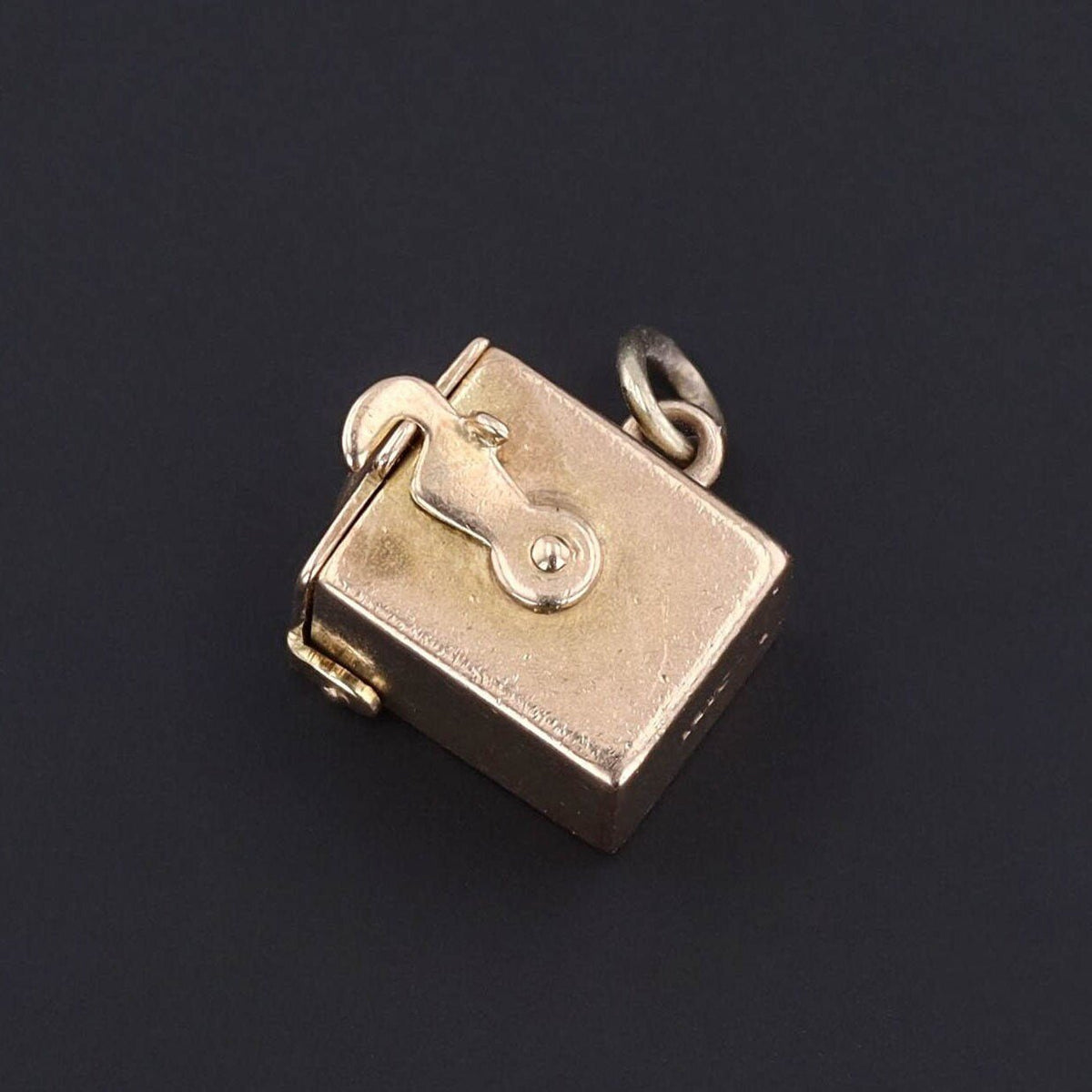 Box Charm | 10k Gold Charm - Trademark Antiques