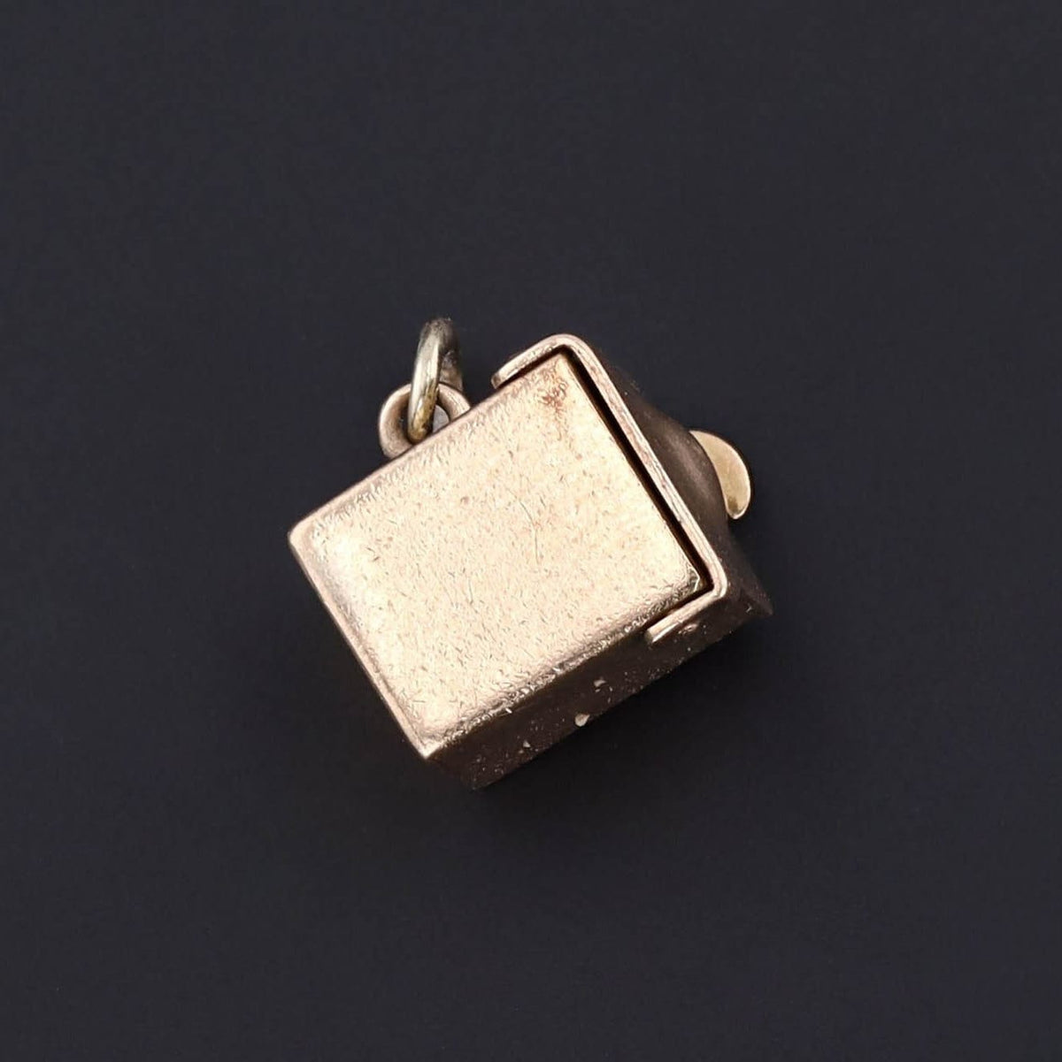 Box Charm | 10k Gold Charm - Trademark Antiques