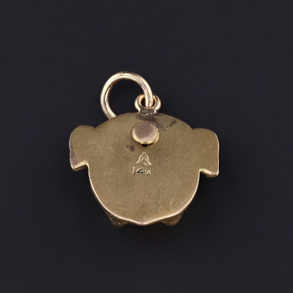 Bulldog Charm | 14k Gold Charm - Trademark Antiques