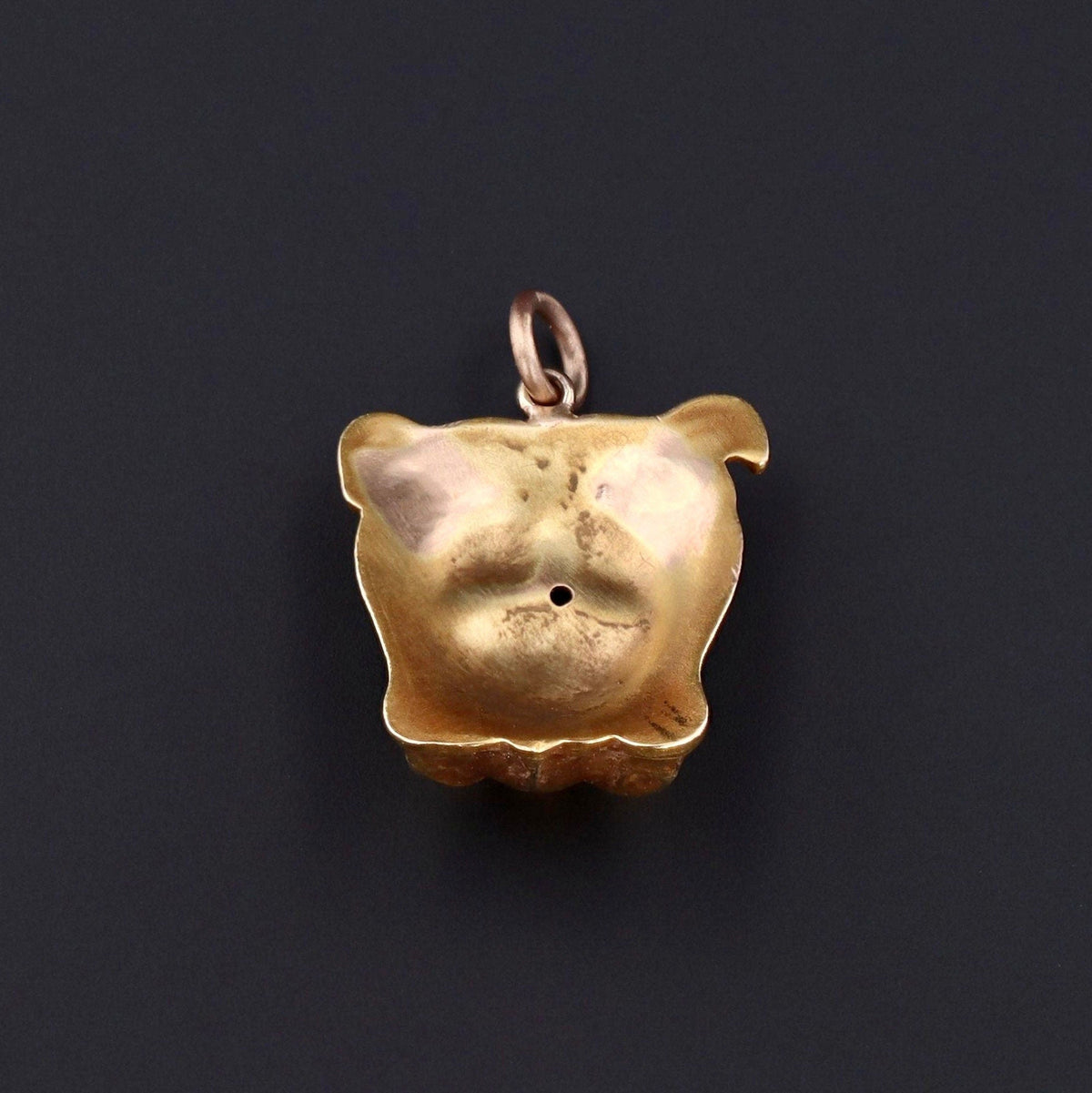 Bulldog Charm | 14k Gold Charm - Trademark Antiques