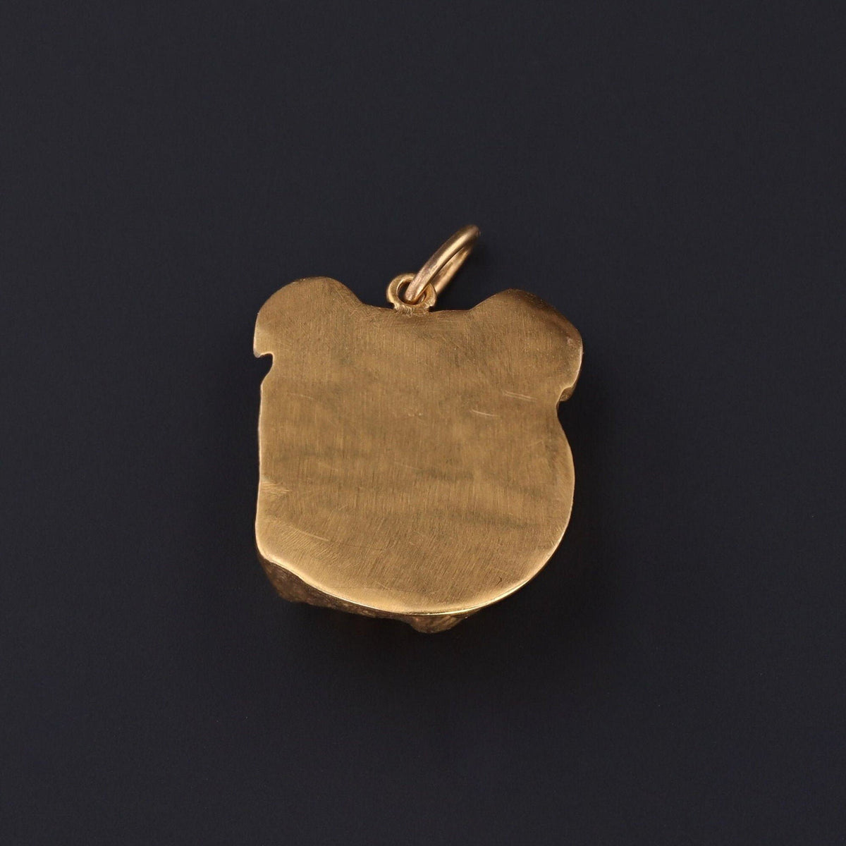 Bulldog Charm | 14k Gold Charm - Trademark Antiques
