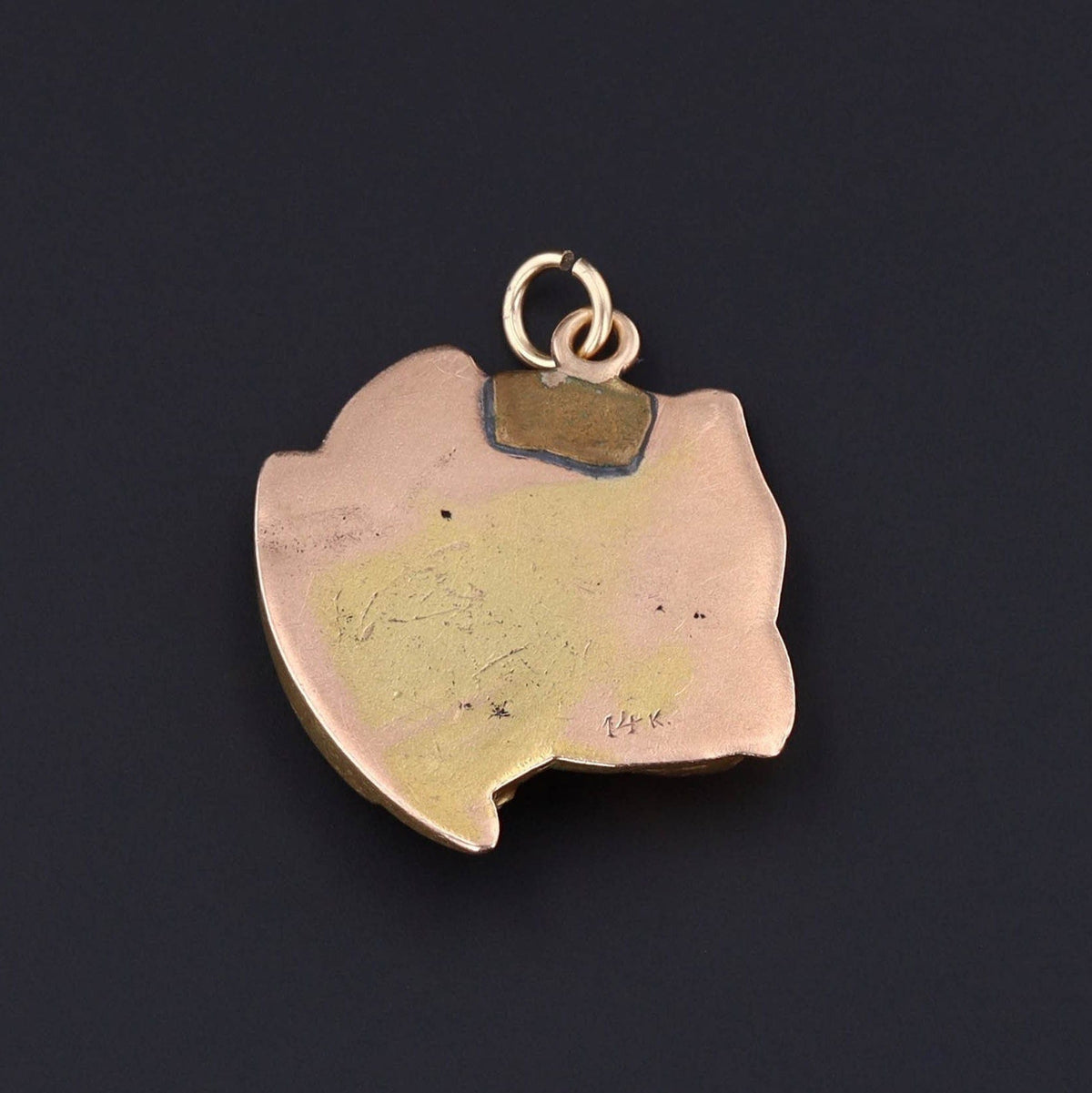 Bulldog Pendant | 14k Gold Pendant - Trademark Antiques