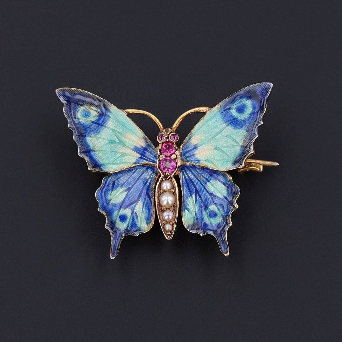 Butterfly Brooch | Antique Butterfly Pin - Trademark Antiques