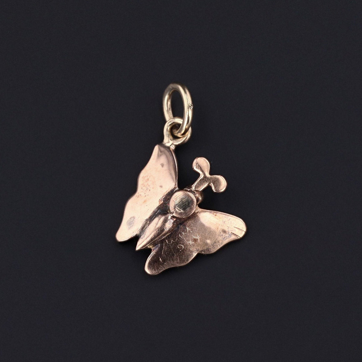 Butterfly Charm | Antique Butterfly Charm - Trademark Antiques