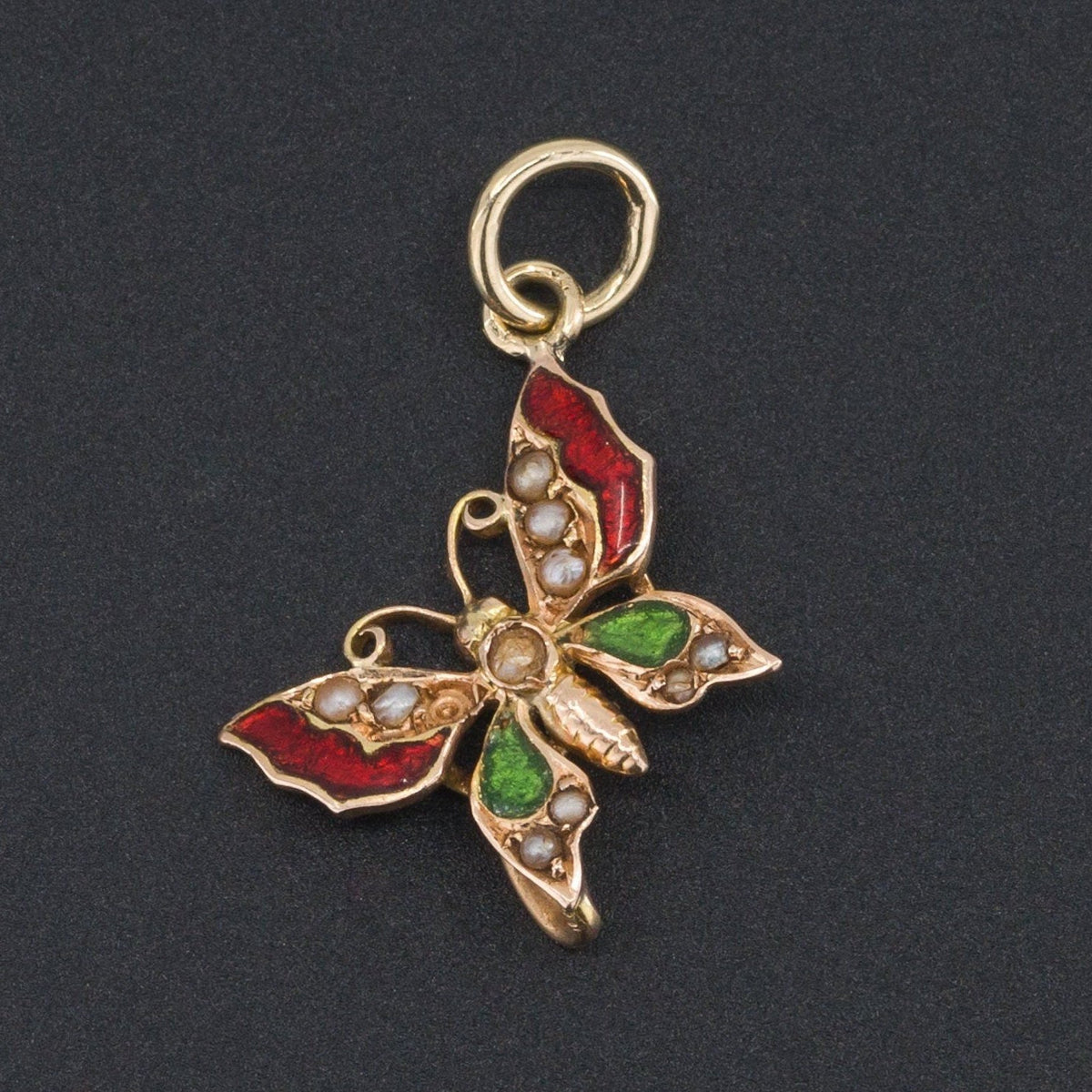 Butterfly Charm | Antique Butterfly Charm - Trademark Antiques