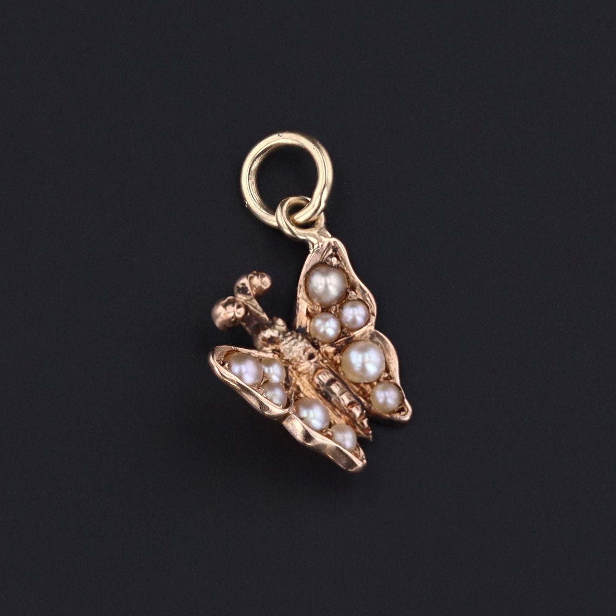 Butterfly Charm | Antique Butterfly Charm - Trademark Antiques