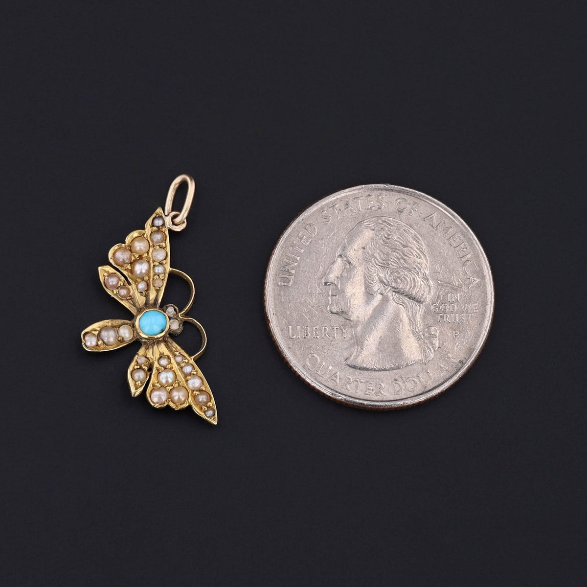Butterfly Charm | Antique Butterfly Charm or Pendant - Trademark Antiques