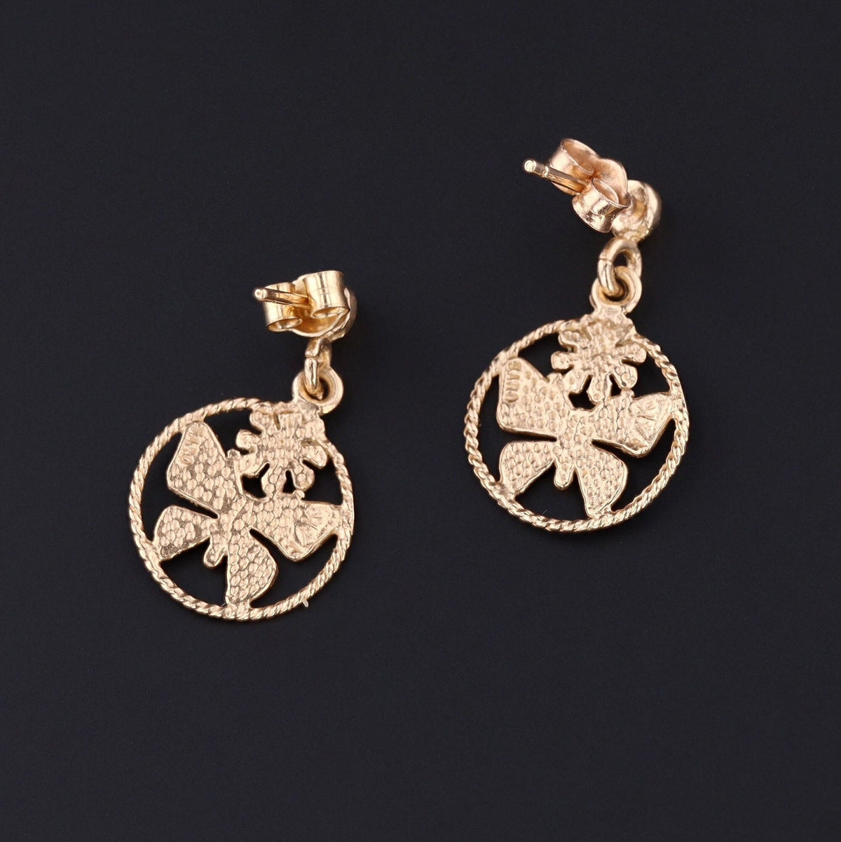 Butterfly Earrings | Vintage Butterfly Earrings - Trademark Antiques