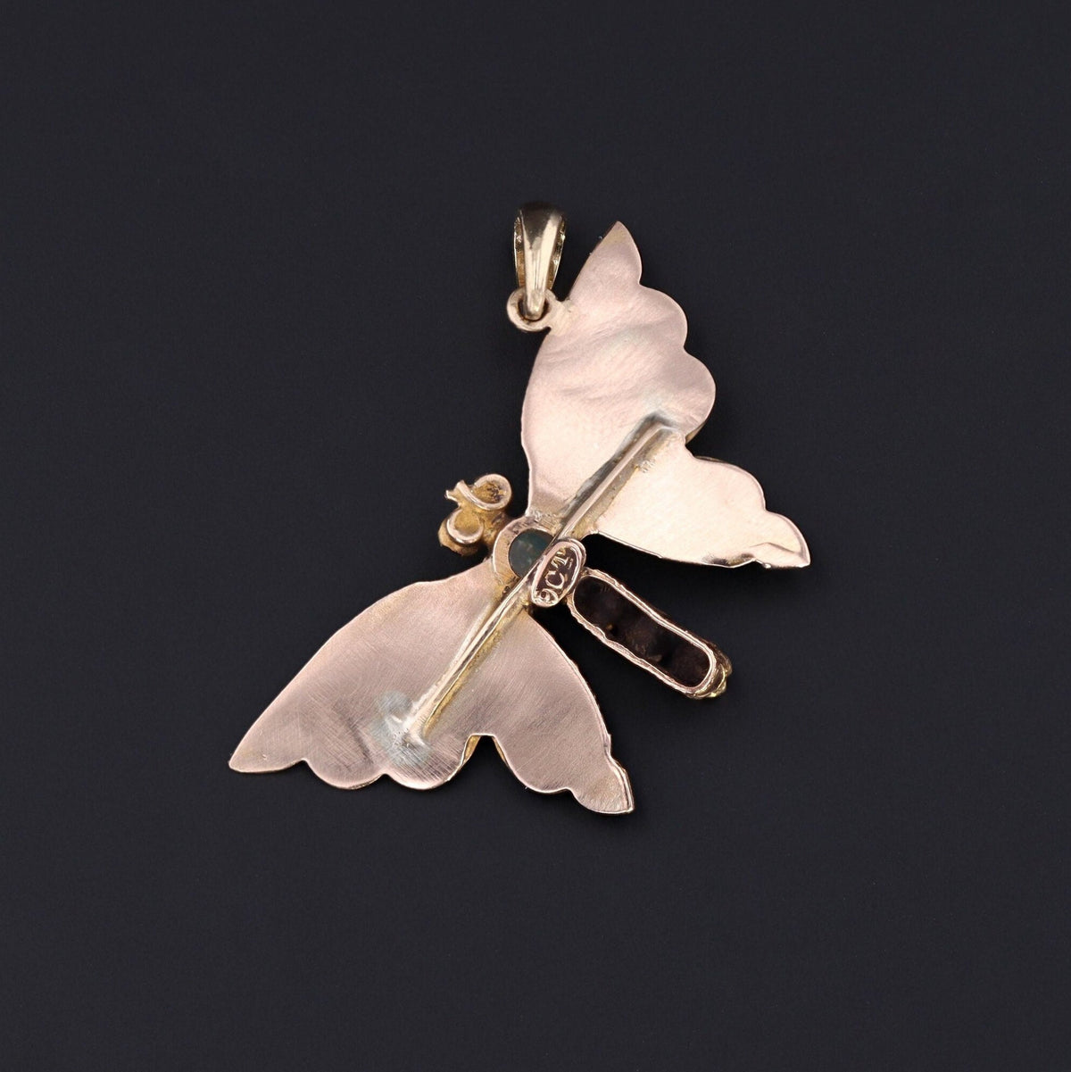 Butterfly Pendant Pendant | Antique Pin Conversion - Trademark Antiques