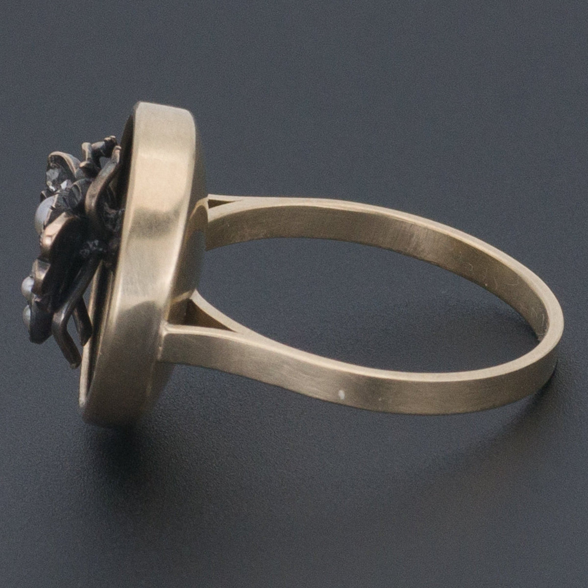 Butterfly Ring | Diamond &amp; Onyx Butterfly Ring - Trademark Antiques