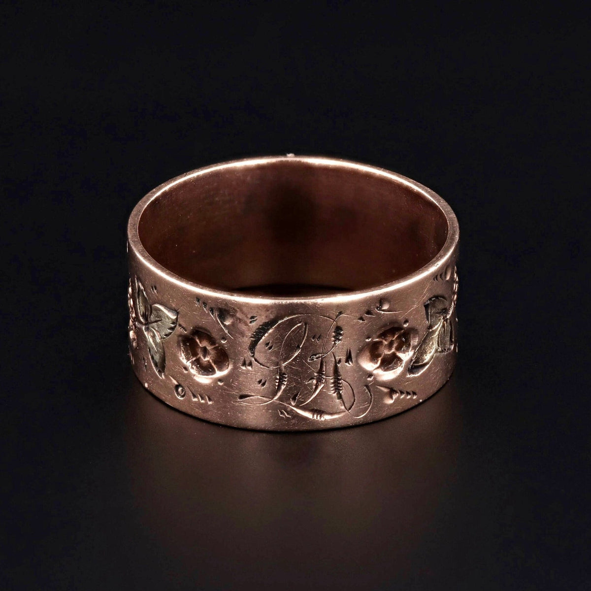 Butterfly Ring | Flower Band - Trademark Antiques