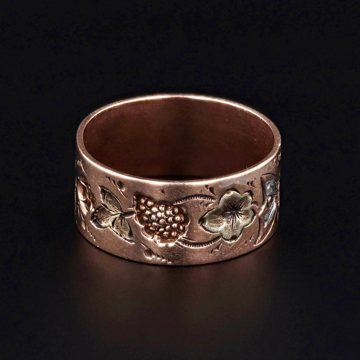 Butterfly Ring | Flower Band - Trademark Antiques
