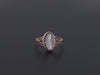 Antique Carved Moonstone Man in the Moon Ring of 10k Gold