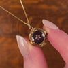 Antique Amethyst Conversion Charm of 18k Gold