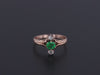 Antique Emerald Ring of 10k Gold