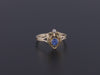 Antique Egyptian Revival Sapphire Conversion Ring of 14k Gold