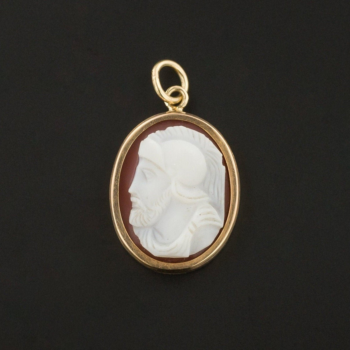 Cameo Charm or Pendant | Warrior Cameo - Trademark Antiques