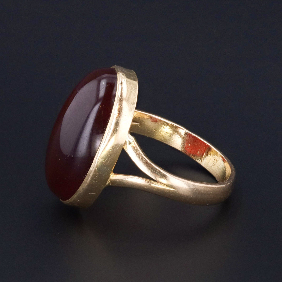 Carnelian Ring | 18k Gold Ring - Trademark Antiques