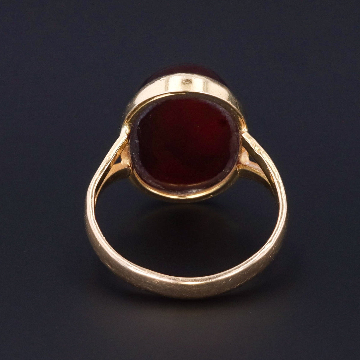 Carnelian Ring | 18k Gold Ring - Trademark Antiques
