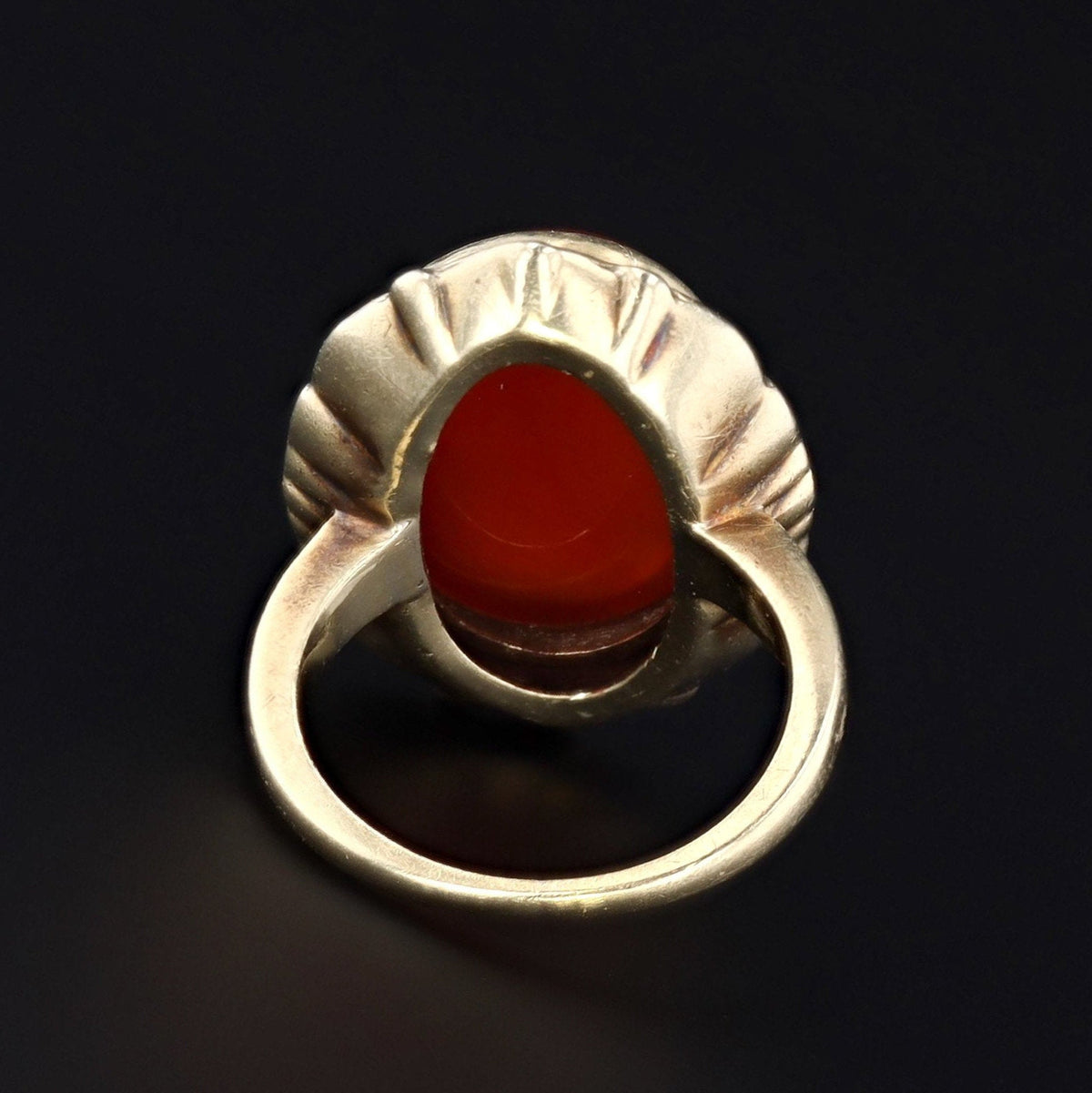 Carnelian Ring | Art Deco Ring - Trademark Antiques