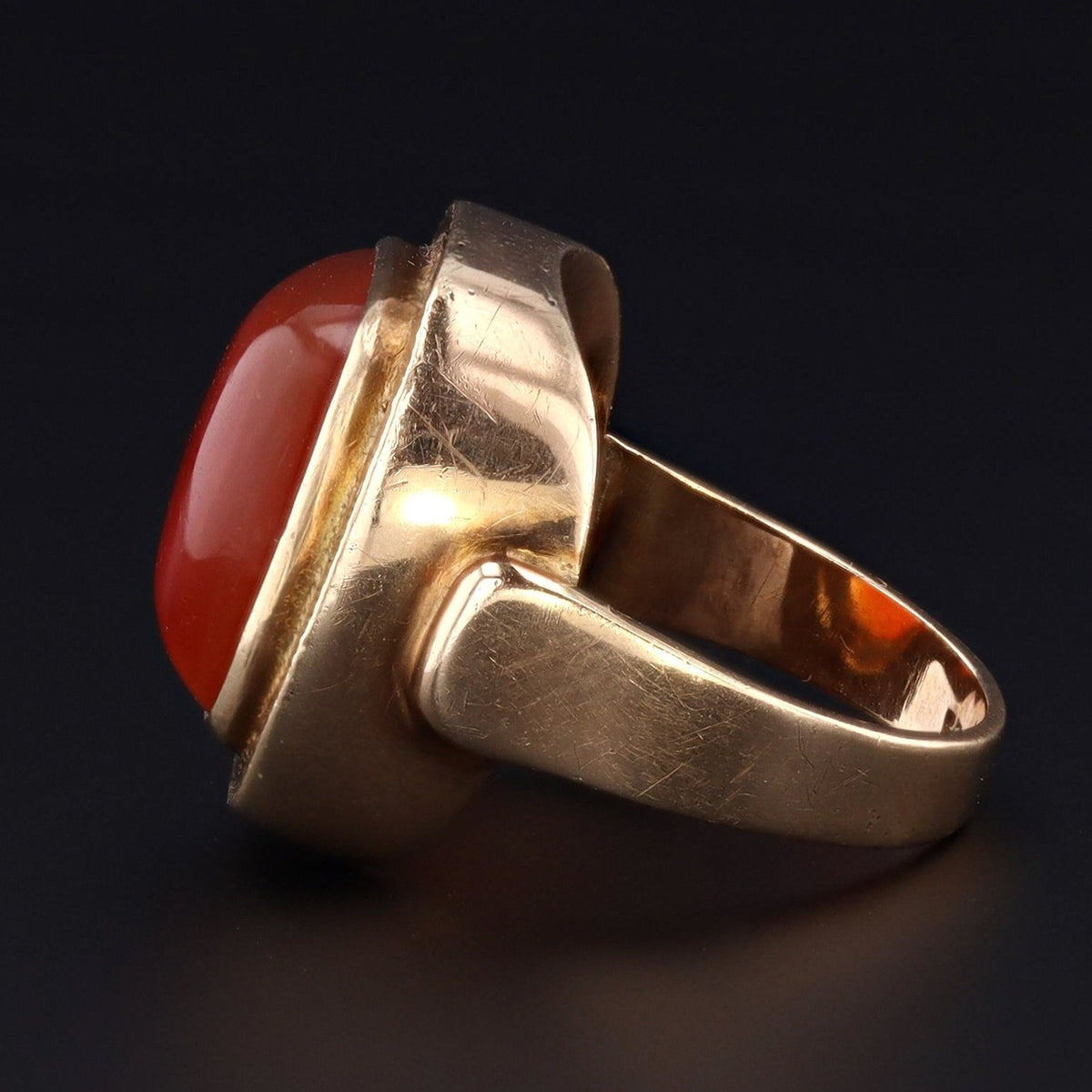 Carnelian Ring | Vintage Carnelian Ring - Trademark Antiques