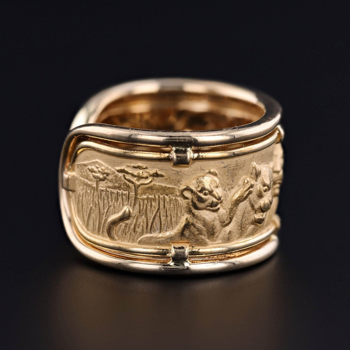 Carrera y Carrera Lion Pride Ring of 18k Gold - Trademark Antiques